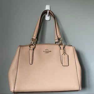 Coach

MINI CHRISTIE CARRYALL IN CROSSGRAIN LEATHER - beechwood
